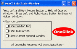Download OneClick Hide Window
