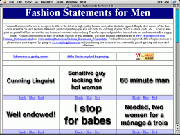 Download Fashion Statements for Men 1.0