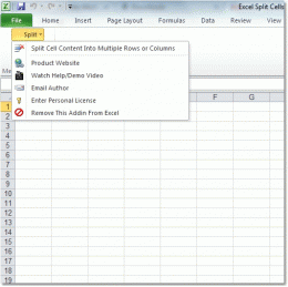 Download Excel Split Cells Into Multiple Rows or Columns Software 7.0